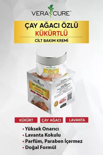 Vera Cure Çay Ağaçlı Kükürtlü Krem 150 ml