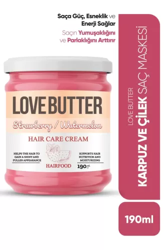 LoveButter Karpuz&Çilek Özlü Saç Maskesi 190 ml