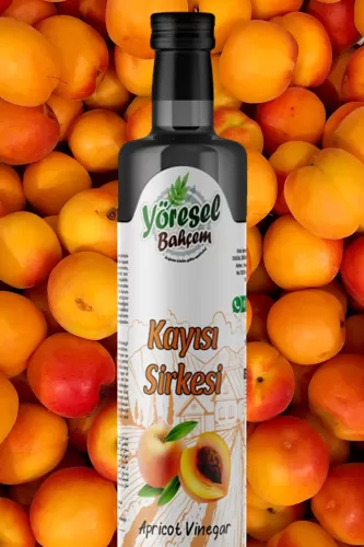 Yöresel Bahçem Kayısı Sirkesi 500 ml