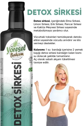 Yöresel Bahçem Detoks Sirkesi 500 ml