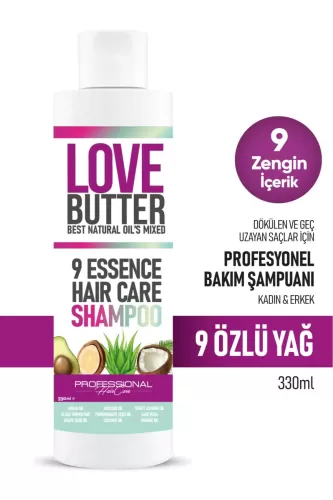 LoveButter 9 Özlü Saç Bakım Şampuanı 330 ml