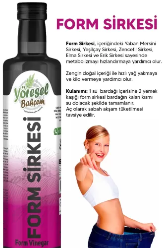 Yöresel Bahçem Form Sirkesi 500 ml