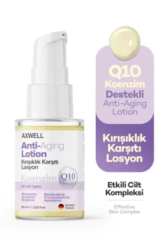 AXWELL Q10 Koenzim Destekli Anti-aging Lotion Kırışıklık Karşıtı Losyon 60 ml