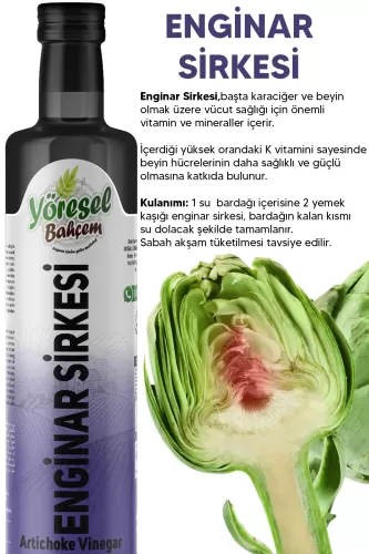 Yöresel Bahçem Enginar Sirkesi 500 ml