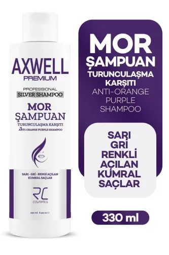 Axwell Premium Professionel Silver Shampoo Turunculaşma Karşıtı Mor Şampuan 330ml