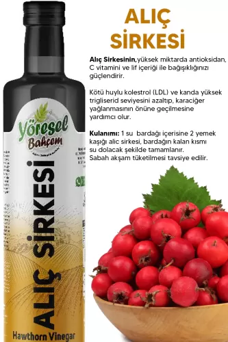 Yöresel Bahçem Alıç Sirkesi 500 ml