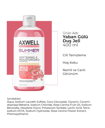 Axwell Yaban Gülü Duş Jeli 400 ml