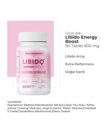 Nutraments Libido Energy Boost 90 Tablet 600 mg