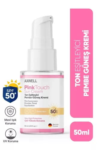 Axwell PinkTouch Sun Care Cream 50SPF+ 60 ml