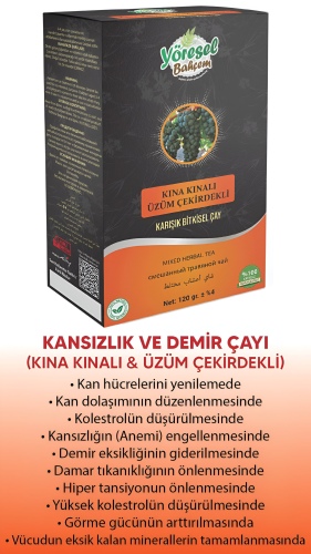 Yöresel Bahçem Kınalı&Üzüm Çekirdekli 120 gr