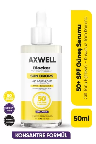 Axwell Blocker 50SPF+ Sun Care Serum 50 ml